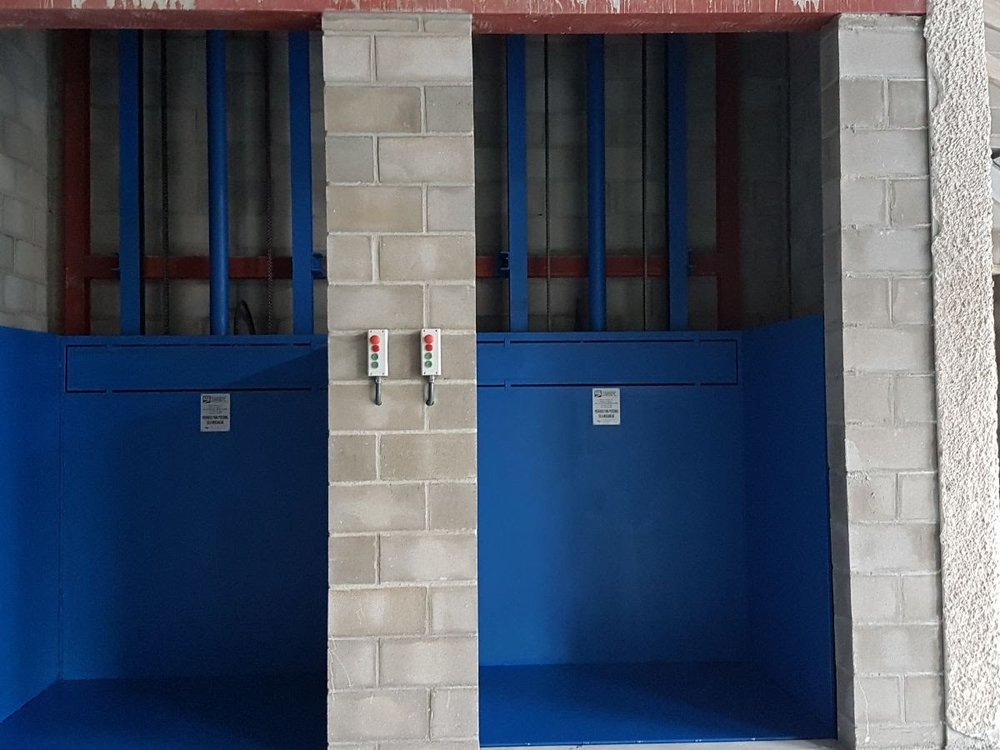 Montacargas industrial fabricado e instalado en Barcelona